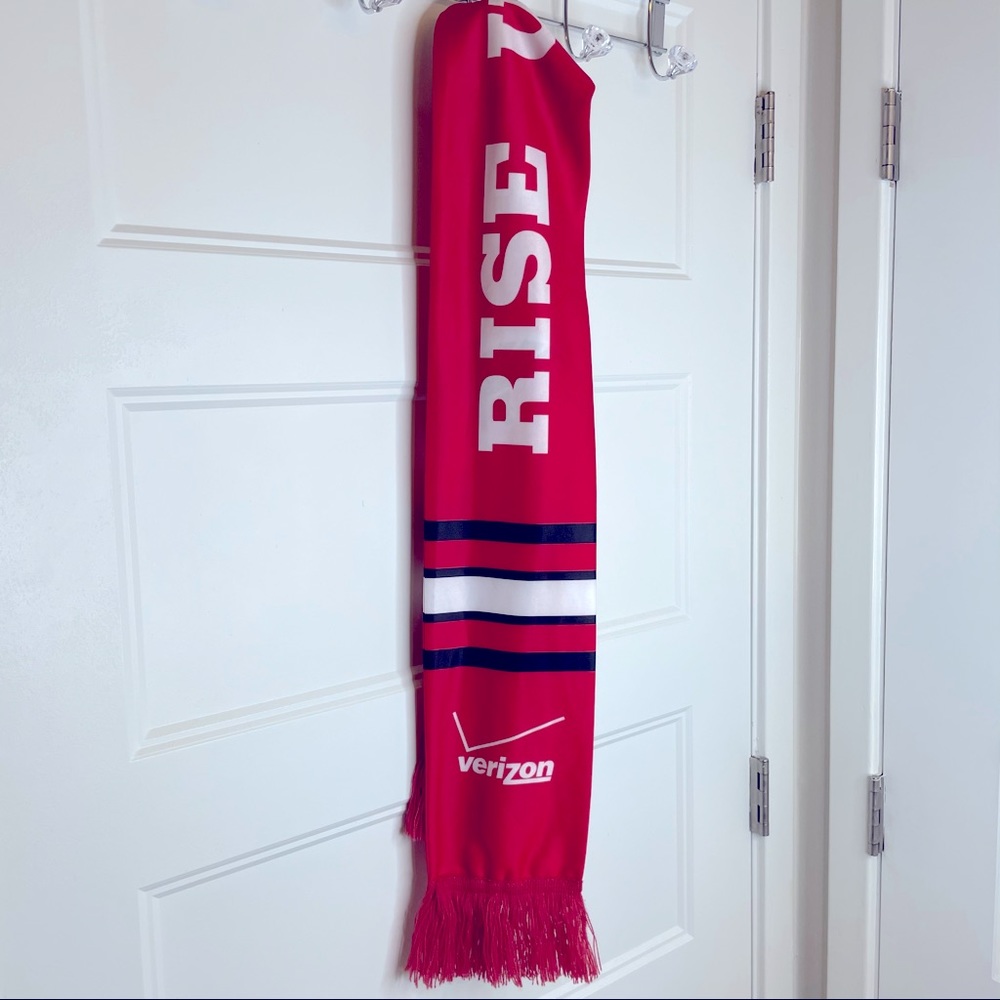 Rise Up Atlanta Falcons Scarf with tassels by VW - Picture 3 of 9